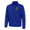 Antigua Denver Nuggets Blue Fabulous Twist Quarter Zip Pullover Top