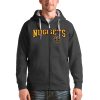 Antigua Eye - catching Denver Nuggets Charcoal Victory Full Zip Hoodie
