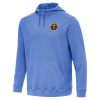 Antigua Denver Nuggets Heather Blue Cloud Chic Pullover Hoodie