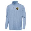 Antigua Denver Fabulous Nuggets Heather Blue Hunk Quarter Zip Top