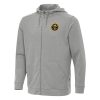 Antigua Premium Denver Nuggets Heather Gray Effortless Full Zip Hoodie Jacket