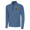 Antigua Denver Nuggets Heather Navy Cause Quarter Zip Stylish Top