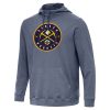 Antigua Denver Nuggets Heather Navy Cloud Pullover Hoodie Gorgeous
