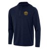 Antigua Denver Nuggets Premium Heather Navy Tidy Quarter Zip Hoodie