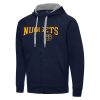 Antigua Denver Nuggets Navy Big & Tall Victory Full Zip Hoodie Eye - catching Jacket
