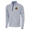 Antigua Denver Nuggets Navy Cause Stylish Quarter Zip Top
