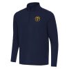 Antigua Elegant Denver Nuggets Navy Intent Quarter Zip Top
