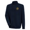 Antigua Denver Nuggets Navy Chic Victory Quarter Zip Pullover Top