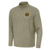 Antigua Denver Nuggets Stylish Olive Subtle Quarter Zip Sweatshirt