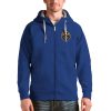 Antigua Denver Nuggets Royal Logo Victory Full Zip Stylish Hoodie