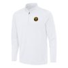 Antigua Denver Nuggets White Reprocess Quarter Zip Top Elegant