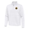Antigua Denver Nuggets White Twist Stylish Quarter Zip Pullover Top