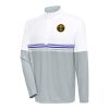Antigua Denver Nuggets White/Royal Bender Quarter Zip Pullover Top Premium