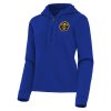 Antigua Denver Nuggets Women's Unique Blue Contemporary Quarter Zip Hoodie