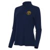 Antigua Denver Nuggets Women's Gorgeous Navy Intent Quarter Zip Top