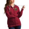 Antigua Denver Nuggets Women's Red Victory Full Zip Hoodie Fabulous