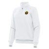 Antigua Denver Nuggets Unique Women's White Victory Quarter Zip Sweatshirt