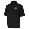 Antigua Detroit Pistons Eye - catching Black Brisk Quarter Zip Windbreaker