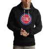 Antigua Detroit Pistons Black Team Logo Victory Pullover Hoodie Gorgeous