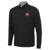 Antigua Detroit Pistons Black/Gray Content Quarter Eye - catching Zip Top