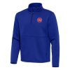Antigua Detroit Pistons Blue Gorgeous Twist Quarter Zip Pullover Top