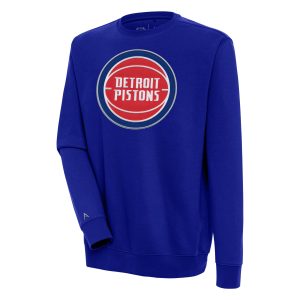 Antigua Detroit Pistons Blue Victory Premium Pullover Sweatshirt