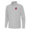 Antigua Detroit Pistons Premium Gray Twine Quarter Zip Top