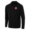 Antigua Eye - catching Detroit Pistons Heather Black Tidy Quarter Zip Hoodie