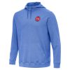 Antigua Detroit Pistons Heather Stylish Blue Cloud Pullover Hoodie