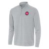 Antigua Detroit Pistons Gorgeous Heather Gray Bright Quarter Zip Top