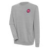 Antigua Premium Detroit Pistons Heather Gray Victory Pullover Sweatshirt