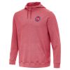 Antigua Detroit Unique Pistons Heather Red Cloud Pullover Hoodie