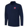 Antigua Detroit Pistons Navy Reprocess Quarter Zip Top Trendy