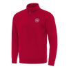 Antigua Detroit Pistons Red Trendy Victory Quarter Zip Mock Sweatshirt