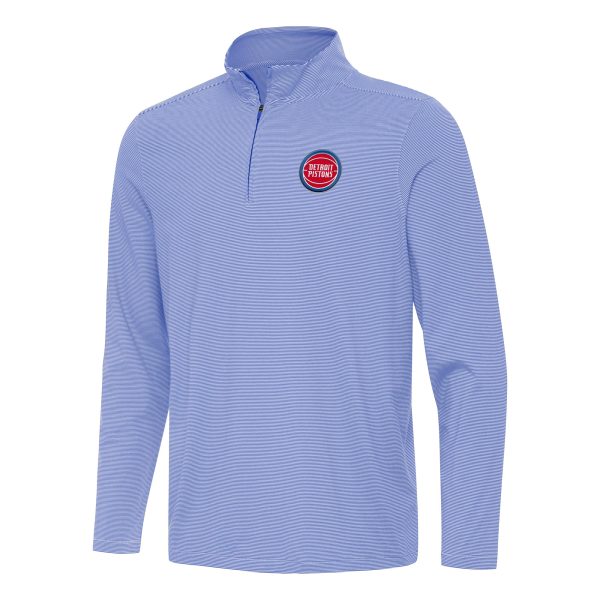 Antigua Detroit Premium Pistons Royal Twine Quarter Zip Top