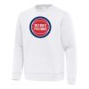 Antigua Detroit Pistons White Stylish Relevant Pullover Sweatshirt