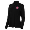 Antigua Fabulous Detroit Pistons Women's Black Intent Quarter Zip Top