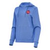 Antigua Detroit Pistons Women's Heather Blue Justice Pullover Hoodie Elegant