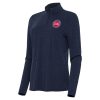 Antigua Detroit Pistons Women's Heather Premium Navy Bright Quarter Zip Top