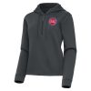 Antigua Detroit Pistons Women's Chic Pewter Contemporary Quarter Zip Hoodie