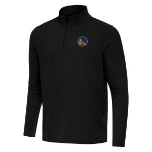 Antigua Golden State Warriors Black Intent Quarter Zip Stylish Top