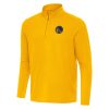 Antigua Stylish Golden State Warriors Gold Intent Quarter Zip Top