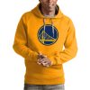 Antigua Golden State Warriors Gold Team Gorgeous Logo Victory Pullover Hoodie