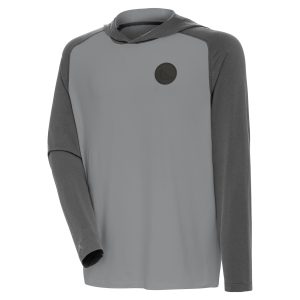 Antigua Golden State Unique Warriors Gray Tonal Intrepid Pullover Hoodie