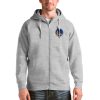 Antigua Golden State Warriors Heathered Gorgeous Gray Logo Victory Full Zip Hoodie