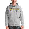 Antigua Golden State Warriors Heathered Gray Victory Full Zip Stylish Hoodie