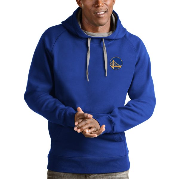 Antigua Golden State Warriors Royal Victory Premium Pullover Hoodie