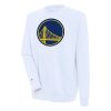 Antigua Golden State Warriors White Victory Elegant Pullover Sweatshirt