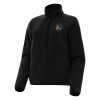 Antigua Unique Golden State Warriors Women's Black Figure Half Zip Pullover Sweatshirt