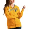 Antigua Golden State Warriors Women's Gold Team Victory Full Zip Hoodie Stylish